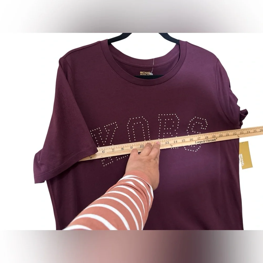 Michael Kors Wine T-Shirt,NWT,Size 2X,Made in Vietnam,Open to Offers - Picture 7 of 10